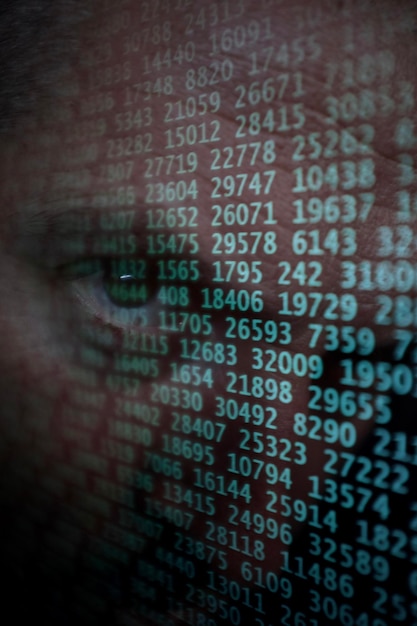 Digital composite image of man using smart phone
