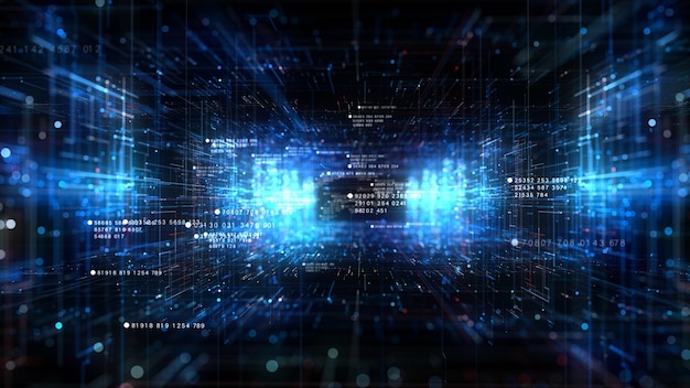Digital cyberspace and digital data network connections