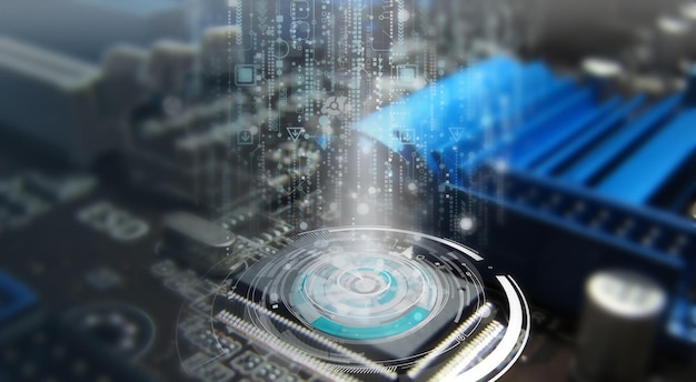 Digital Data Flow on Circuit Board