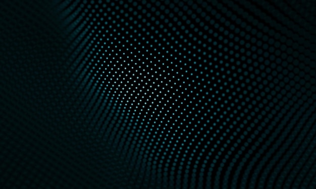 Digital datateknik våg Partikel ljudvåg koncept Big data och datavetenskap våg bakgrund