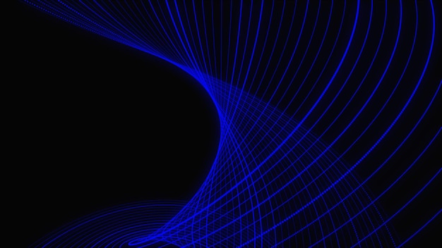 digital dynamic wave of dots purple twist dot wave connecting background cyber big data flow