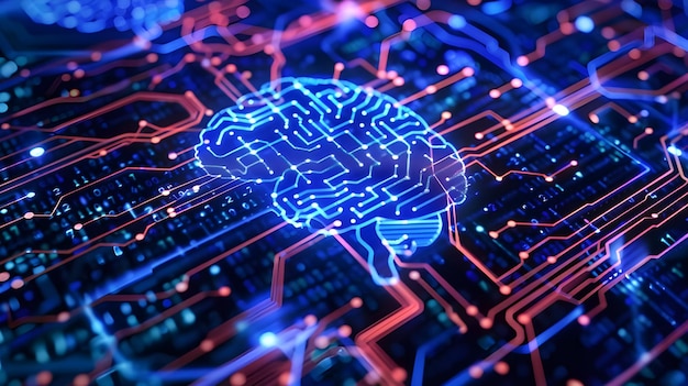 Digital Mind Brain Artificial Intelligence Concept