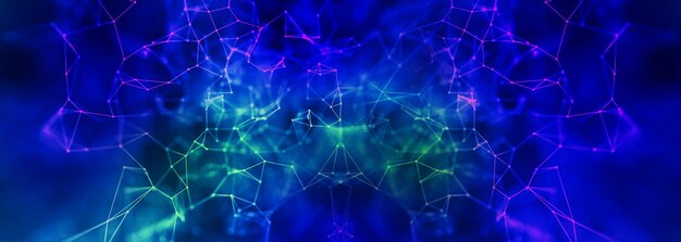 Digital plexus abstract background Networking structure background with connection points