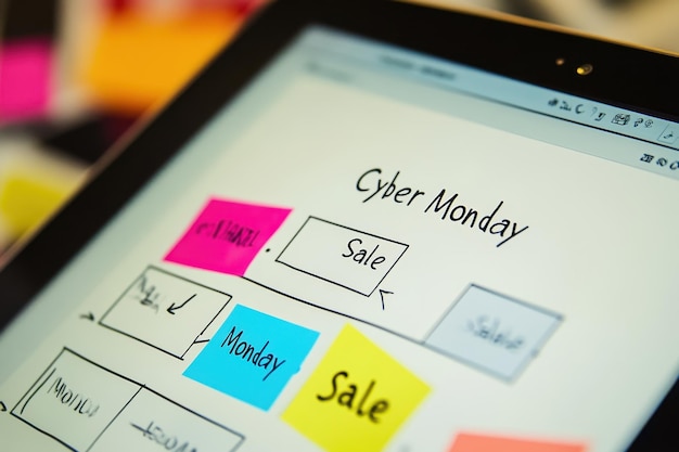 Digital Shopping List A tablet screen displaying a digital shopping list with crossedout items