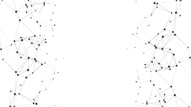 distribution of data in the network digital background of information transfer 3d rendering