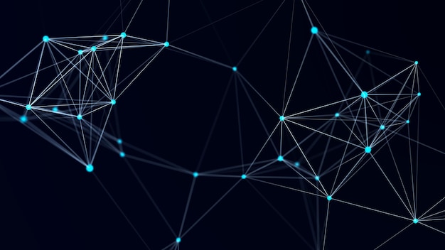 distribution of data network visualization internet communication technological background 3d