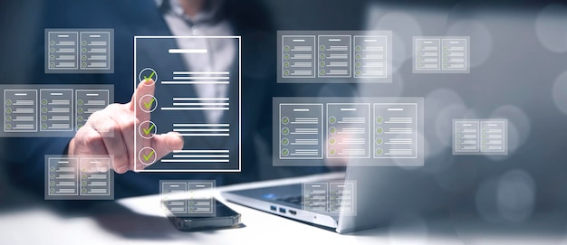 Document management and smart checklist concept