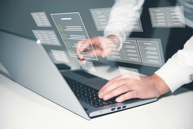 Document management and smart checklist concept