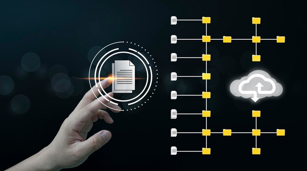 Document Management System DMS online documentation database and process automation to efficiently manage files knowledge and documentation in enterprise with ERP