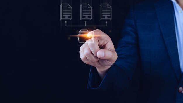 Document Management System DMS Online dokumentationsdatabase og procesautomatisering til effektiv styring af filer, viden og dokumentation virksomhed med ERP Corporate business teknologi