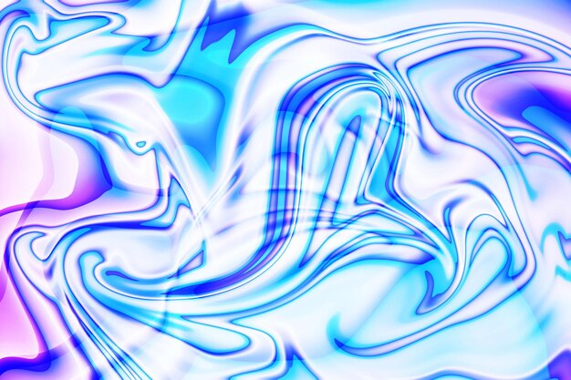 dynamic abstract liquid paint picture in liquified style with blue purple and pink colors