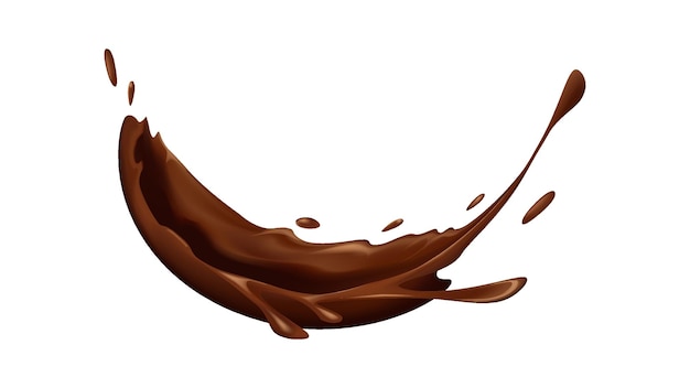 Dynamic Chocolate Splash Design