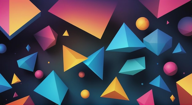 Dynamic Symmetry Abstract Geometric Shapes Background Stock Photo