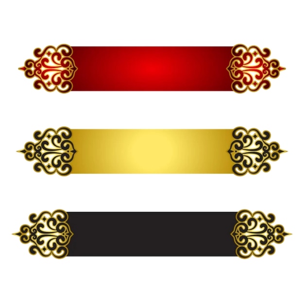 Elegant Gold Banners