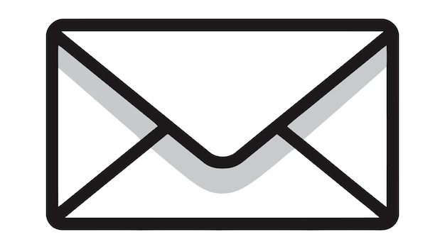 Email envelope icon vector illustration on white background