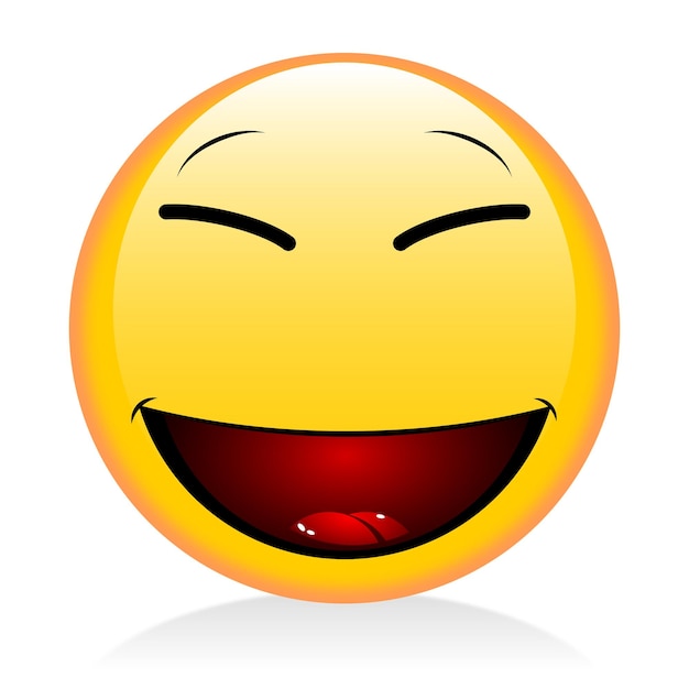 Emoji emoticon laughing
