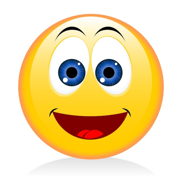 Emoji-emotikon glad