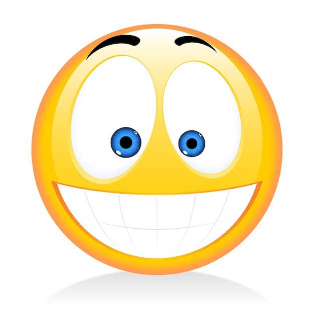Emoji-emotikon glad