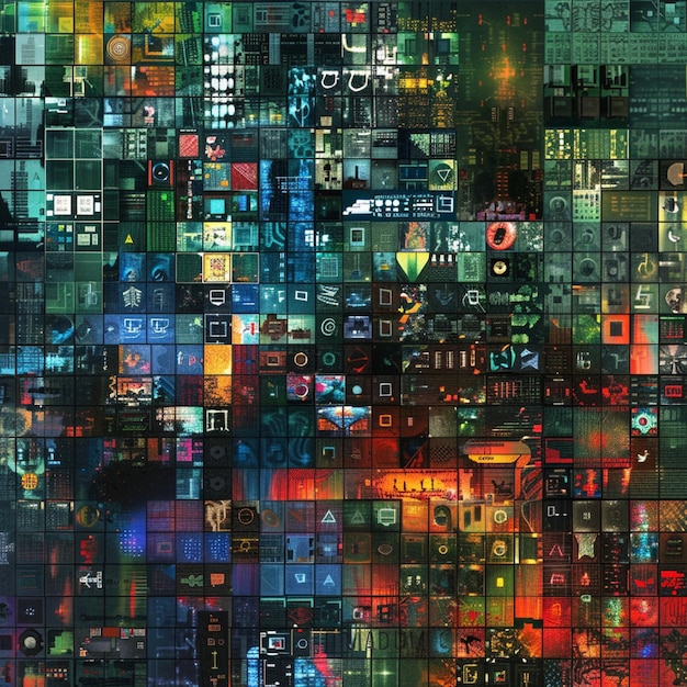 En montage af forskellige programmeringssprog som Python Java C og JavaScript