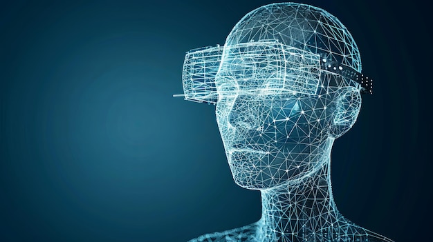 En person, der bruger VR- og AR-briller