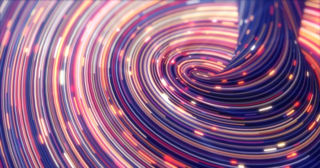 Energy abstract swirling curved swirl lines of glowing bright magical energy streaks and flying
