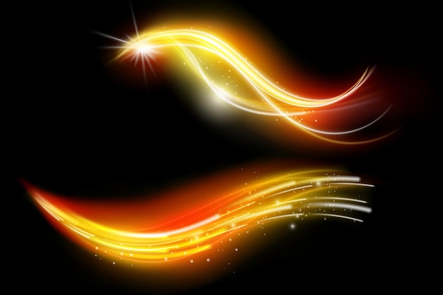 energy lines glowing waves in the dark vector abstract background vector business or technology presentation design template brochure or flyer