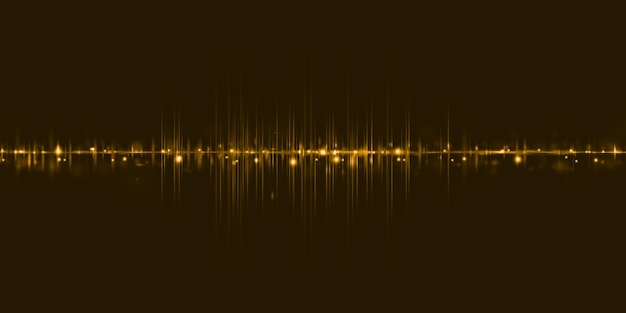 Equalizer sound wave pulse abstract background 3d illustration