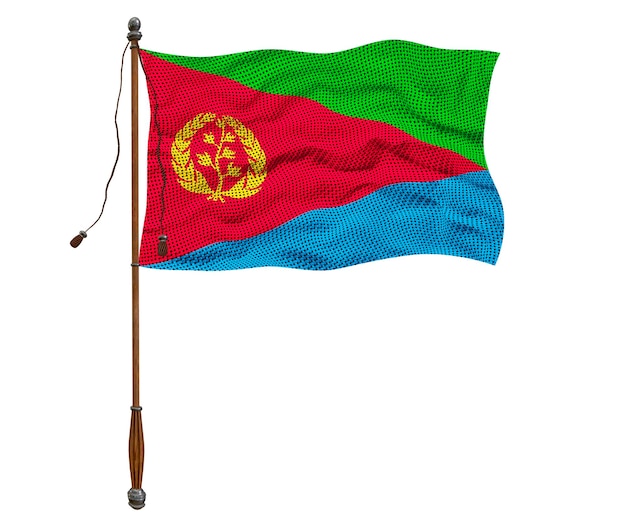 Eritreas nationalflagga Bakgrund med Eritreas flagga