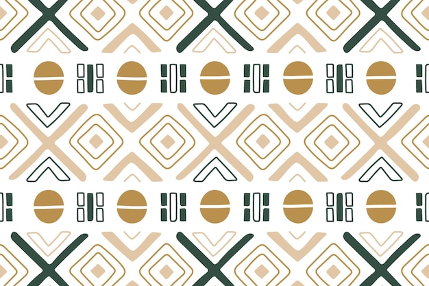 Ethnic pattern png transparent background brown geometric design