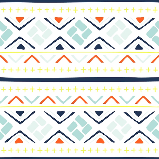 Ethnic seamless pattern png colorful geometric design transparent background