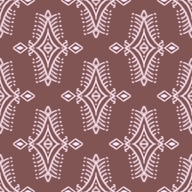 Ethnic vintage retro oriental geometric style seamless pattern Abstract traditional folk Ikat