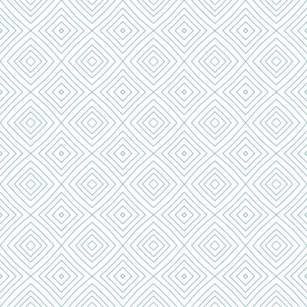 Exotic seamless pattern. Turquoise symmetrical kaleidoscope background. Summer swimwear exotic seamless design. Textile ready pretty print, swimwear fabric, wallpaper, wrapping.