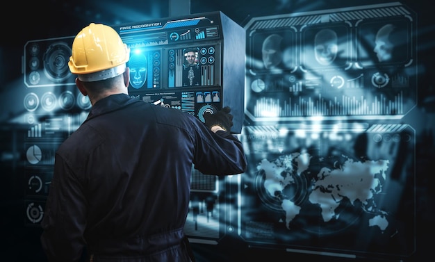 facial recognition technology for industry worker to access machine control