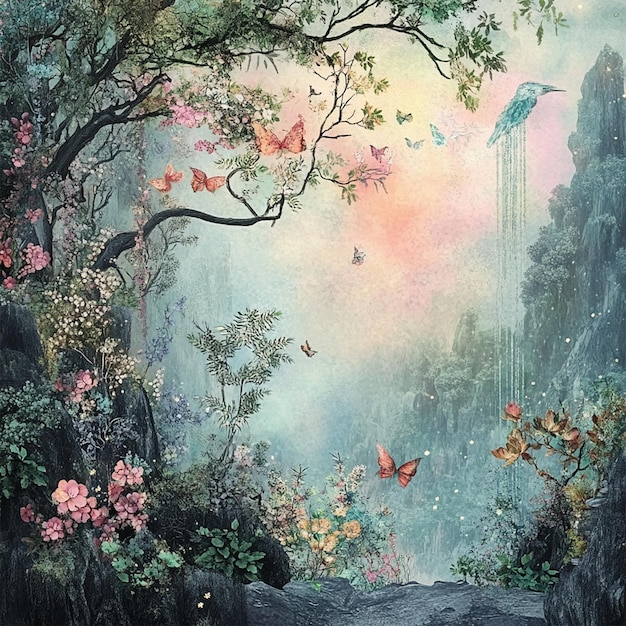 fantasy fairyland digital paper