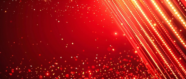 Festive Sparkle Red and Gold Glitter Background for a Warm and Vibrant Holiday Atmosphere