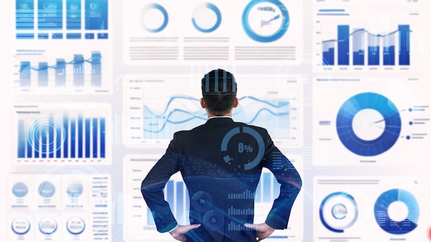 Financial advisor expert or trader work with BI business intelligence data LISP
