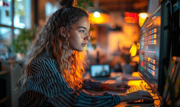 Financial Analysis Person Analyzing Finances
