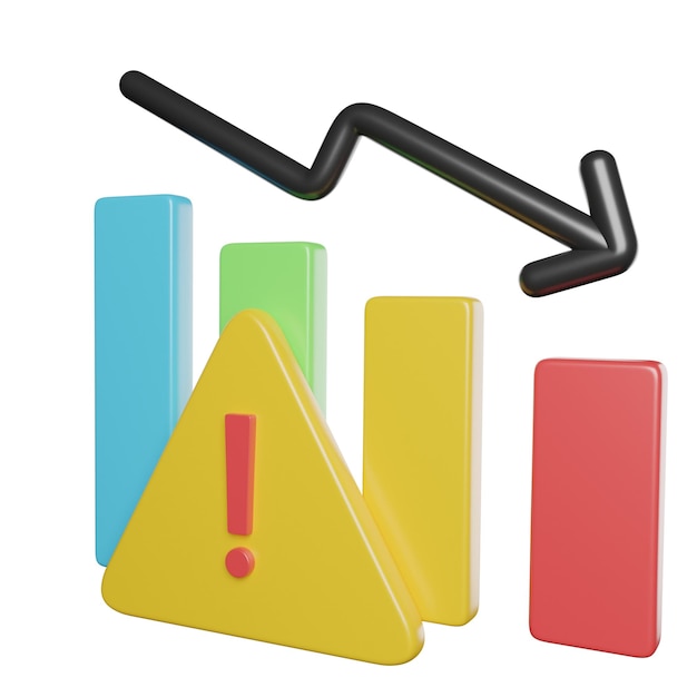 Financial Crisis Alert Downward Trend and Warning