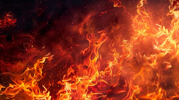 fire flames with a background of a fire