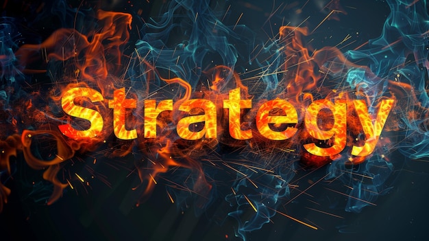 fire opal crystal planning and tactic concept art poster