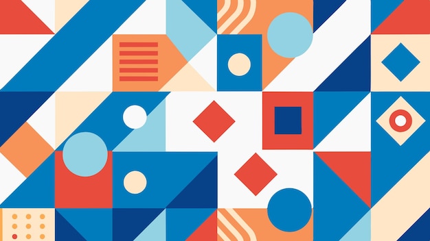 Flad design digital kunst abstrakt baggrunds-wallpaper