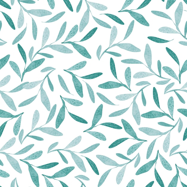floral ornament watercolor seamless pattern