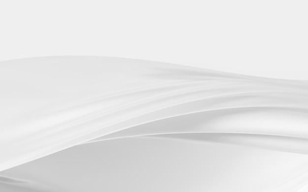 Flowing clothes with white background 3d rendering