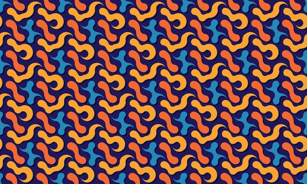 Fluid Design Seamless Pattern Wallpaper Background