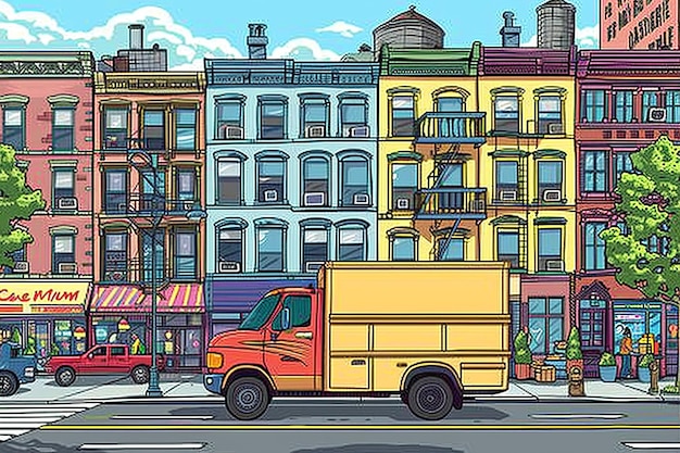 Friendly_Cartoon_Truck_Big_Wheels_Country_Road
