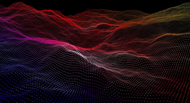 Full frame shot of illuminated light over black background