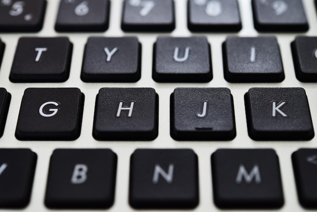 Full frame shot of laptop keyboard
