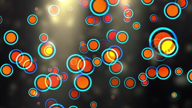 Full frame shot of multi colored bubbles