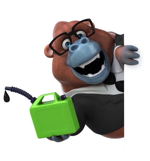 fun orang outan - 3d illustration