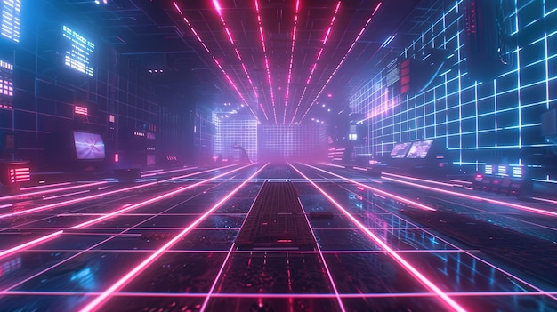 futuristic grid wallpaper